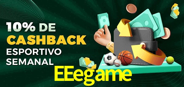 10% de bônus de cashback na EEegame